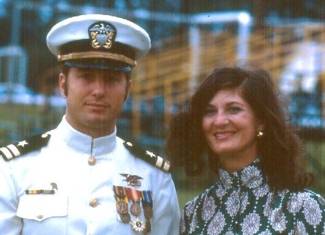 Portrait of Ron and Suzette Frederick in the Vietnam era, 1971.